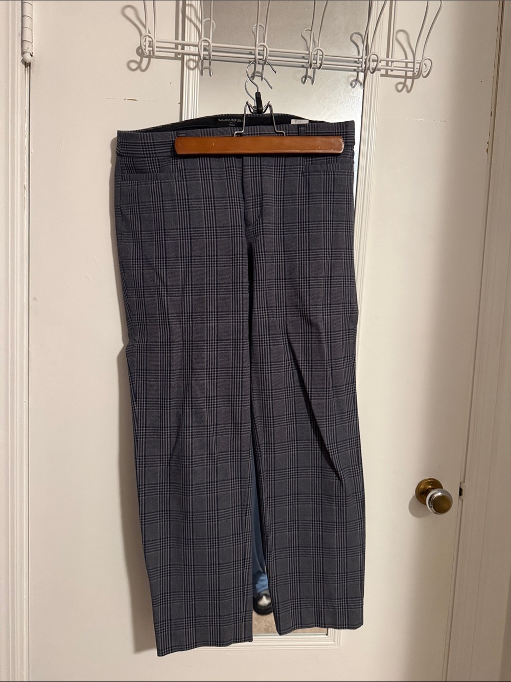 Banana Republic Sloan Gray Plaid Women's Dress Pants